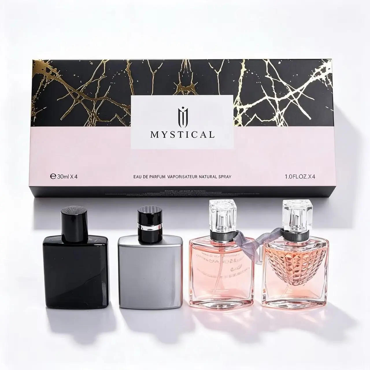 MYSTICAL Perfume Gift Set| 4x30ml |Eau deParfum, Unisex Long Lasting FragranceCollection, Portable Perfume Kit for Men &Women, Ideal Gift for Birthday Holiday,Ultimate complimentary fragrance designedexclusively for couples and lovers fruity