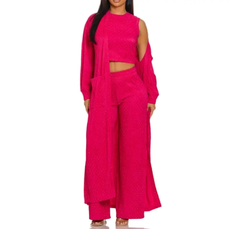 H. Pink Rhinestone Silver