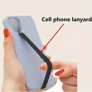 1PC Cell Phone Lanyard Silicone Lanyard Portable Grip Ring Wrist Strap Hand Rest Lanyard Phone Strap Anti-slip Anti-drop Cell Phone Accessories