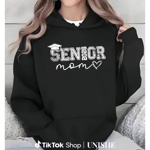 100% Senior Mom 2026 Hoodie – Proud Casual Long Sleeve Graduate Shirt