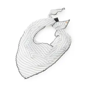 IVORY STRIPE AUDREY SCARF