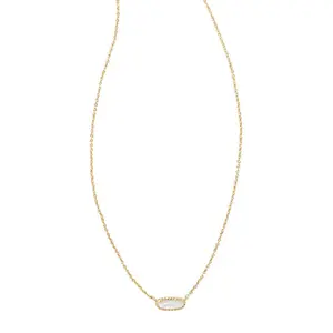 Kendra Scott Emma 14K Gold Over Brass Pendant Necklace - Mother of Pearl