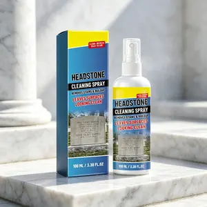 Monument & Headstone Cleaner 100ml – Restores Memorial Stone Beauty – Easy Spray Application