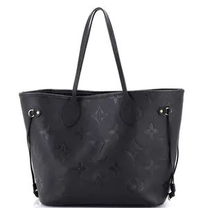 Pre-owned Louis Vuitton Leather Tote Bags REBAG Neverfull NM Tote Monogram Empreinte Giant MM by Rebag
