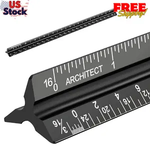 Architectural Scale Ruler, Imperial Measurements 12''