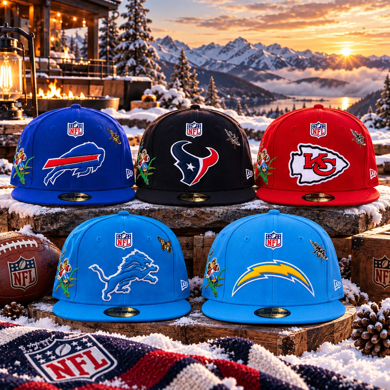 NEW ERA NFL 9FIFTY Snapback Adjustable Flat Brim Football Hat Kansas City Chiefs KC Seattle Seahawks Cleveland Browns Cincinnati Bengals Miami Dolphins Embroidered Logo Streetwear Hip Hop