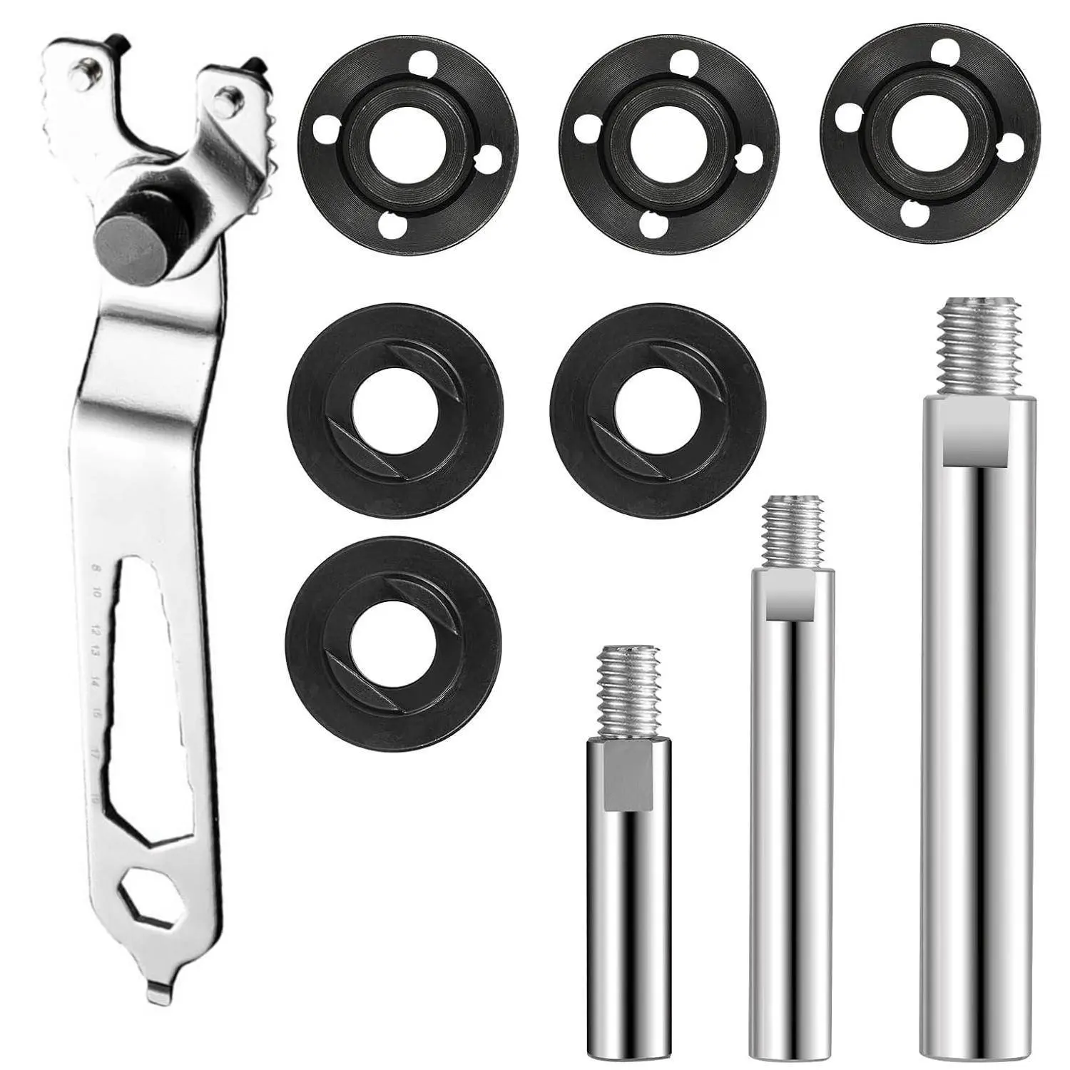 3Sets Angle Grinder Extension+Adjustable Spanner