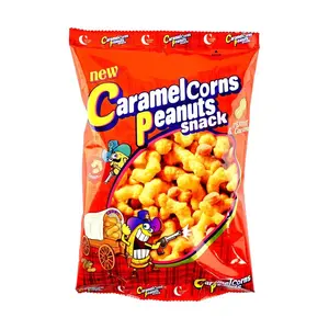 CROWN Caramel Corn Peanut Snack 72g - Korean Sweet Crispy Treat