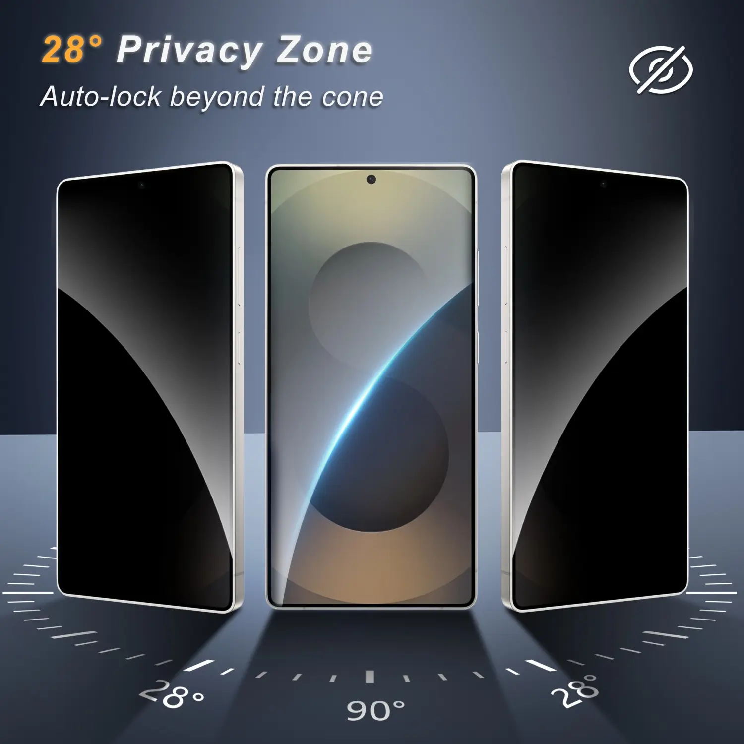 JavoYion 2-Pack 9H Tempered Glass Privacy Screen Protector + 2-Pack Camera Protector for Samsung Galaxy S26, Smartphone-Cellphone Protective Phone Accessories, Fingerprint Compatible, Anti-Spy Cover