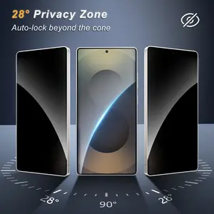 JavoYion 2 Pack for Samsung Galaxy S26 Privacy Screen Protector, 2 Pack Camera Protector, 9H Tempered Glass, Fingerprint Compatible, Anti-Spy