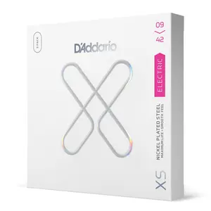 D'Addario 09-42 Super Light, XS Nickel Coated Electric Guitar Strings 3-Pack