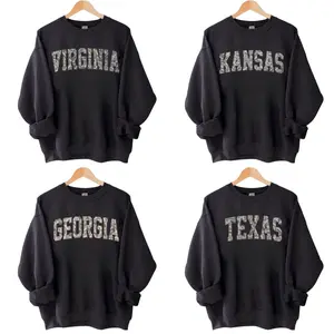 All Teams Camo State Name Black Sweatshirt State College Varsity Name Pullover Varsity Camouflage State Sweatshirts Varsity Collage, Gift For Him, For Her