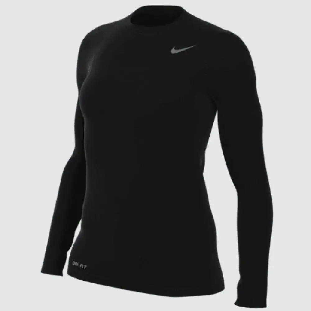 Nike Women's Long Sleeve Legend Shirt 100% Polyester Dri-FIT Technology Lightweight Jersey Tee for Training or Everyday Wear, Long Sleeve Tops Women, Compression Shirt Women's Long Sleeves Sport T-Shirt