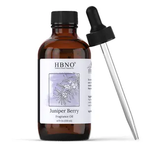 HBNO Juniper Berry Natural Fragrance Oil - Fresh Sweet Floral Aroma for Candle Soap Perfumery Car Freshner Potpourri 4 Fl Oz