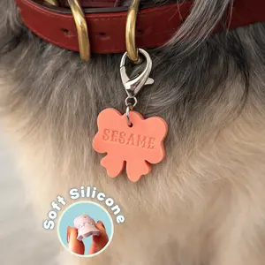 Personalized Silicone Tag Jingle-Free Comfortable & Flexible for Pets Durable Customizable ID Tags Apartment friendly