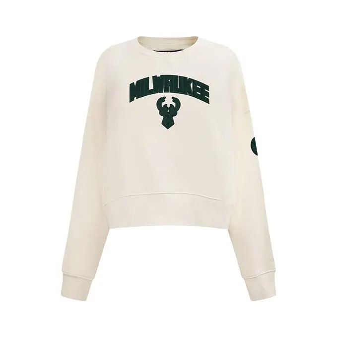 Women's Pro Standard Triple Tonal Milwaukee Bucks Crewneck Sweatshirt