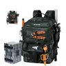 KastKing BaitSpace 50L Fishing Tackle Backpack with Removable Bait Binder & 4 Tackle Boxes, Rod Holders Storage Fishing Gear