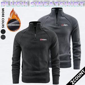 Men's Ski Snow Stand-up collar half-zip sweatshirt  Insulated Fleece Outdoor Mountain Hooded Winter Coat Sporty Breathable Outerwear  men clothing SpringStatements