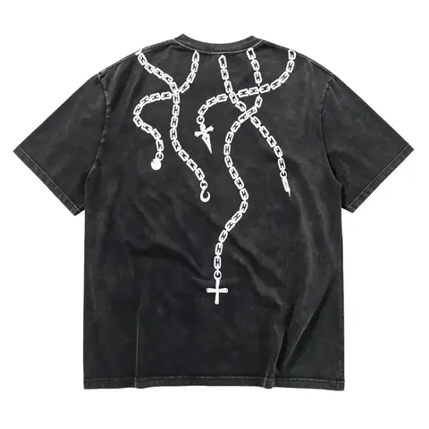 Kurapika Judgement Chain T-shirt Kurapika Vintage Washed Tee Anime Shirt, Manga Tee, harajuku clothing, Anime Lover Gift-Hunter X Hunter Shirt Menswear Top