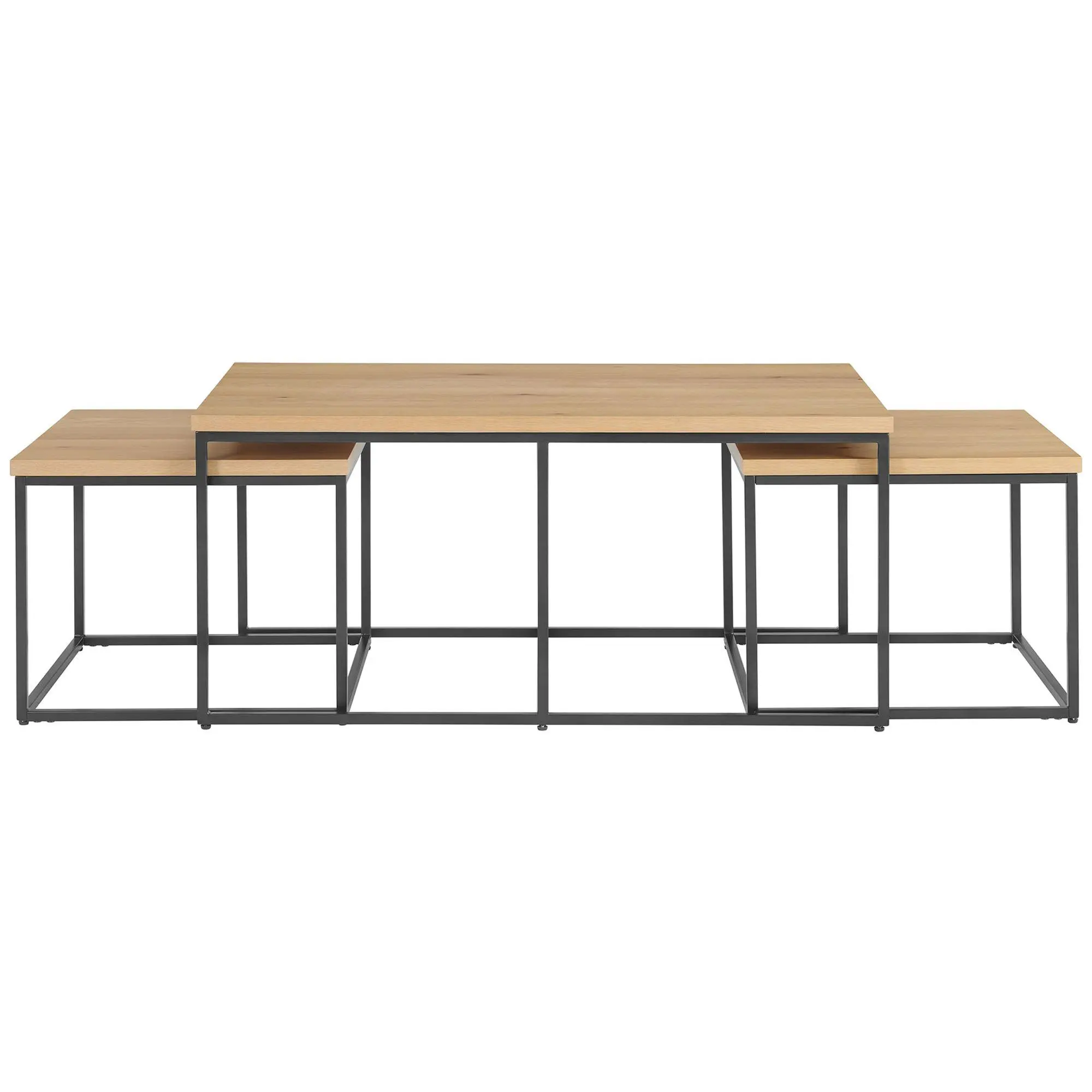 Lavish Home 3-Piece Coffee Table Set Modern Nesing Tables