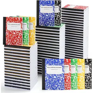 120 Pack Mini Composition Notebook Bulk, Cute Pocket Composition Note Pad, Small Journal Notebooks for Students College School Supplies, 4.5" X 3.25", Narrow Ruled, 5 Marble Covers