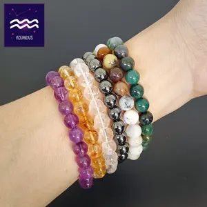 Aquarius Zodiac Crystal Bracelet Set-Crystals for Creativity, Balance & Intuition