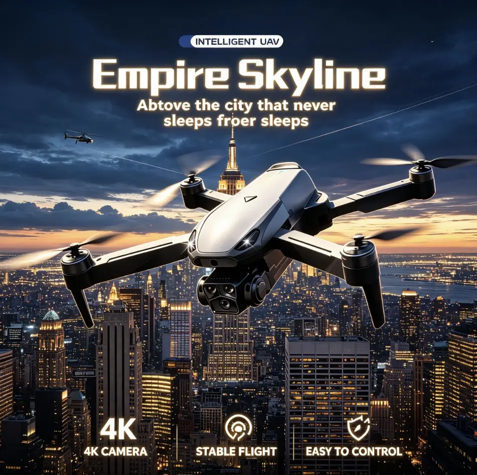 2026 M8 Pro Foldable GPS Drone, 4K UHD EIS Anti-Shake Camera, 5G WiFi FPV, Auto Return, Obstacle Avoidance, 360° Stunt Roll, Dual Batteries