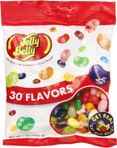 Jelly Belly Thirty Assorted Flavor Jelly Beans, 7 Ounce Snack Candy