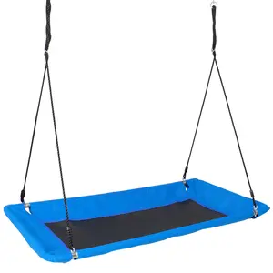 VEVOR Platform Swing, 60 Inch Platform Tree Swing for Kids and Adults, 700lbs Weight Capacity Outdoor Swing, 900D Oxford Fabric Swing Seat with 2 Tree Hanging Straps and Adjustable Multi-Strand Ropes