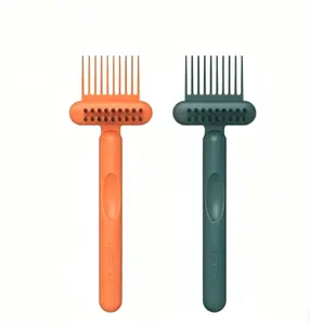 Mother's Day Gift,2-Count Comb & Hairbrush Cleaner Set - Dual-Tool Mini Rake with Nylon Bristles for Removing Hair, Dust, Product Build-Up - Portable, Reusable for Professional or Home Use-graduation gifts