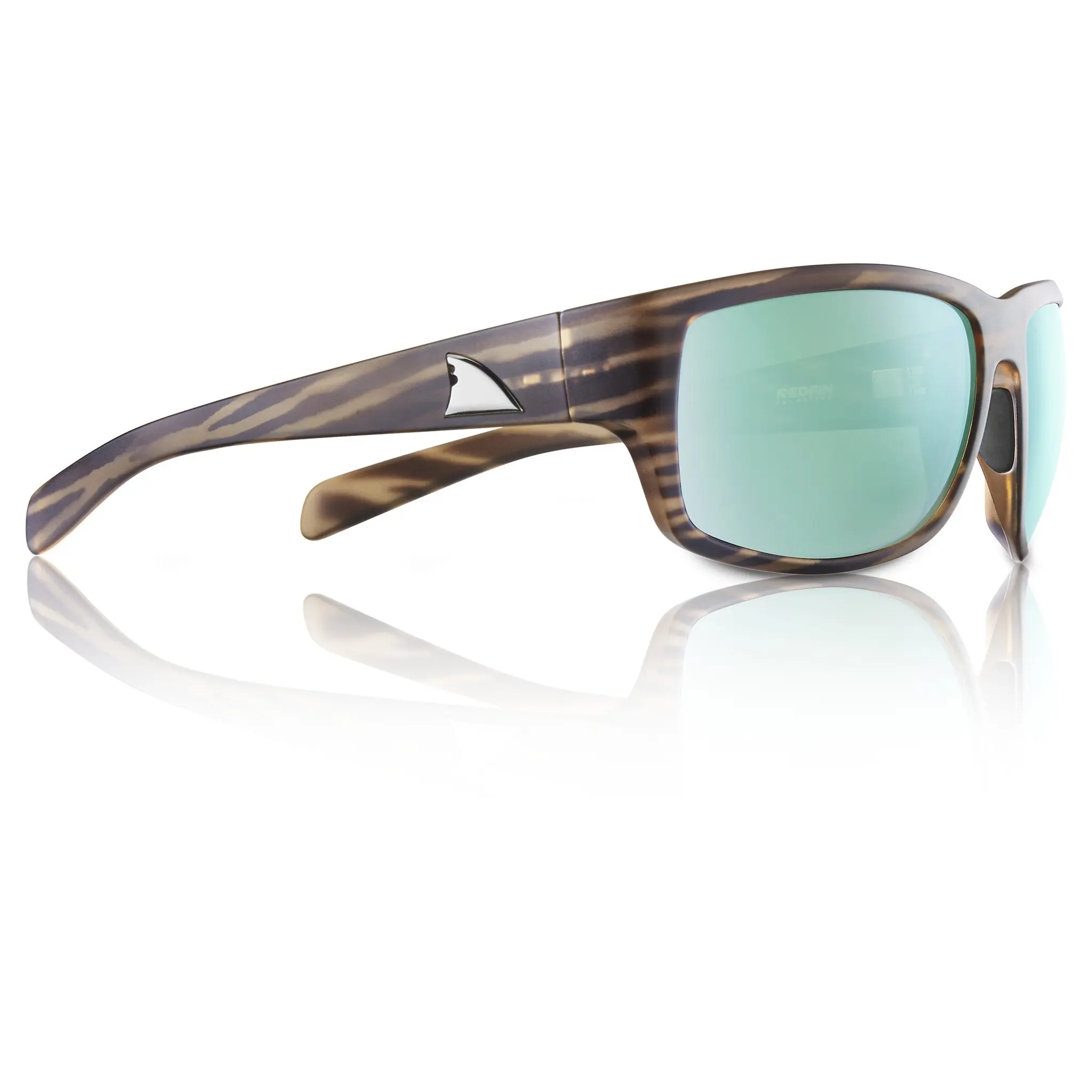 Amelia Polarized Sunglasses For Men by Redfin Polarized Very Large Wrap Frame for Fishing Pros