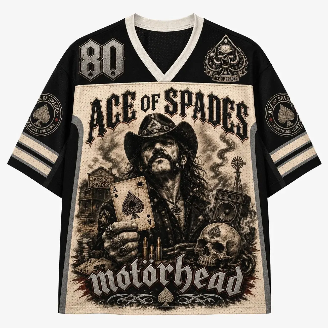 Motörhead Ace of Spades Song Jersey Shirts YZK