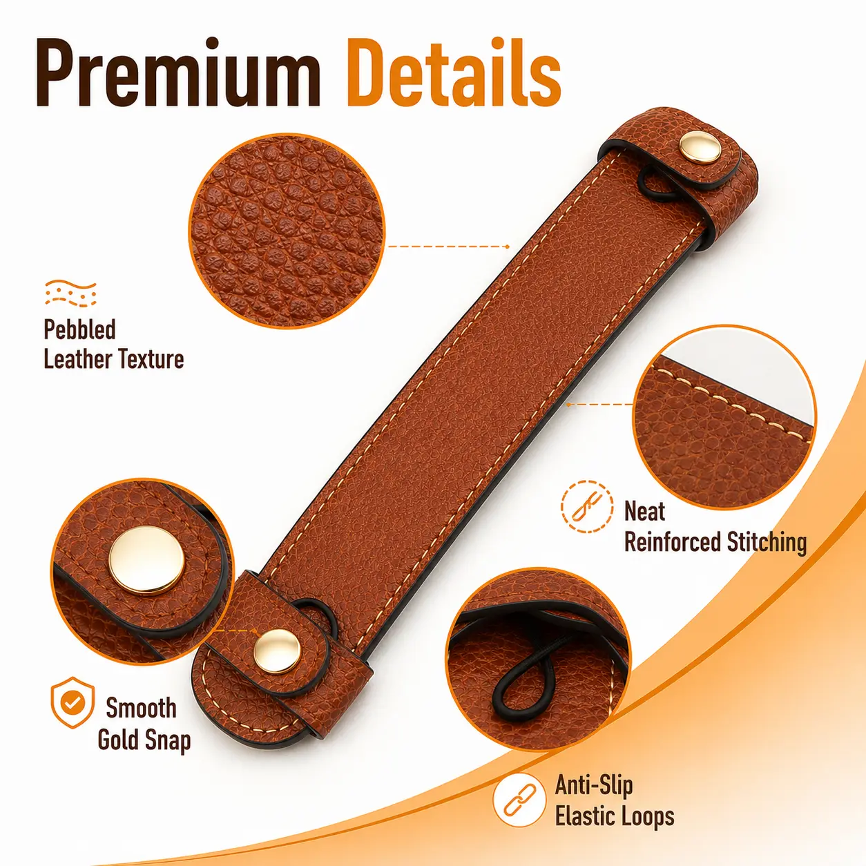 Chic Bag Fix Conversion Kit - Non-Destructive  Attachment, Microfiber Leather Shoulder  Pad, Detachable Tote Bag Replacement, Upgraded Anti-Slip Pressure-Relief Wear-Protection Design, Premium Brown versato te casual adjustable buckle invisible