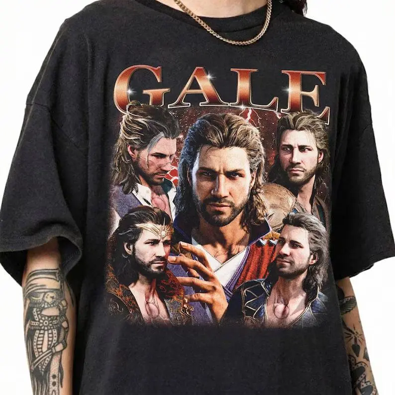 Vintage Gale Dinner Baldurs Gate 3 T-Shirt, Retro Gale Dekarios Shirt, BG3 Bootleg Rap Tee, Funny Gale BG3 Fan Shirt, Gift for Women and Men