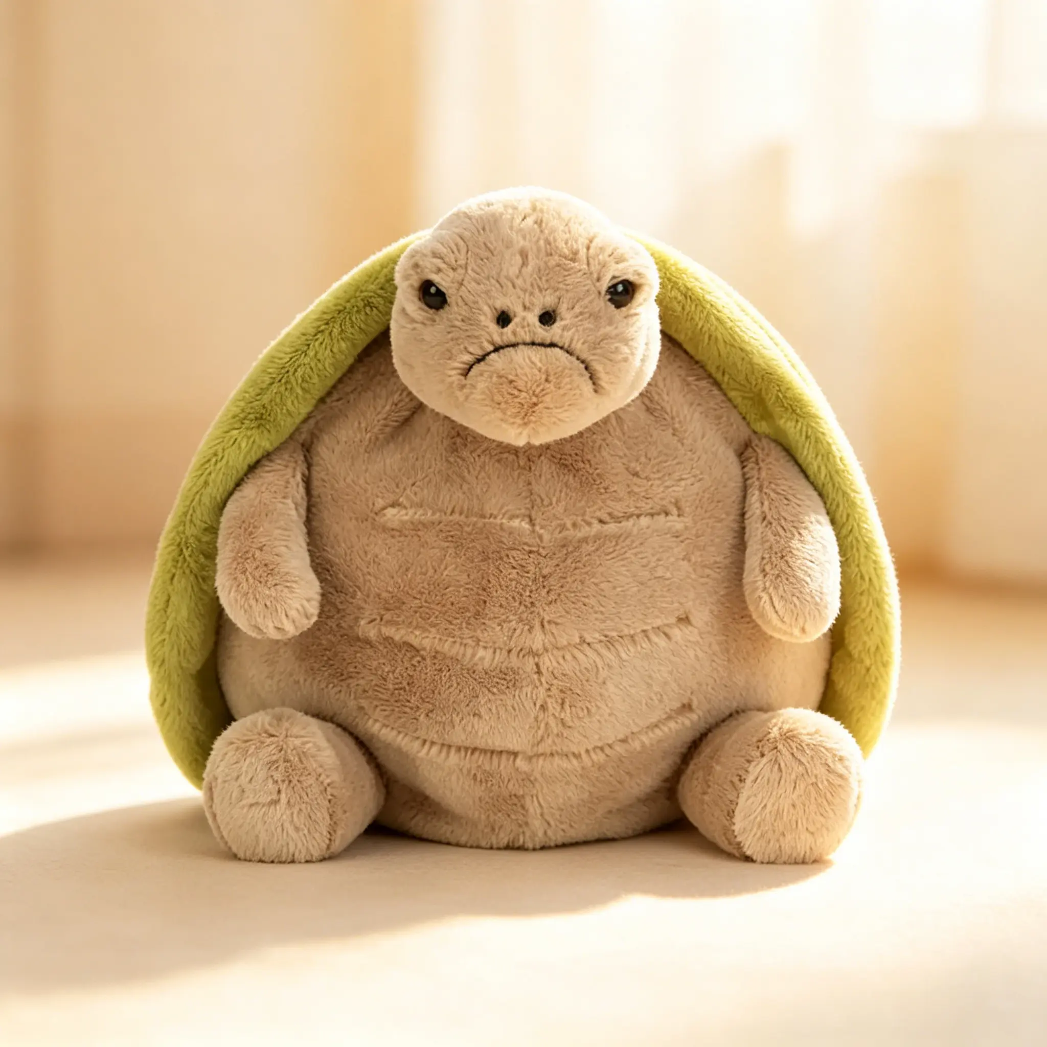 Emotional Support Timmy Viral Grumpy Turtle Weighted Plushie, Soft Anxiety Relief Pillow & Cute Room Decor, Ideal Birthday Holiday Gift for Boys & Girls