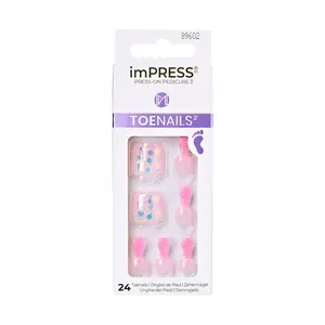 KISS imPRESS Toe Nails - Brave Hearts