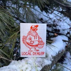 Egg Dealer Decal, Local Egg Dealer Decal, Egg Lady Decal, Chicken Egg Decal