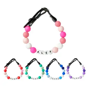 Personalized Beaded Dog Collar Custom with Pet Name Adjustable Handmade Collar Dog Accessories