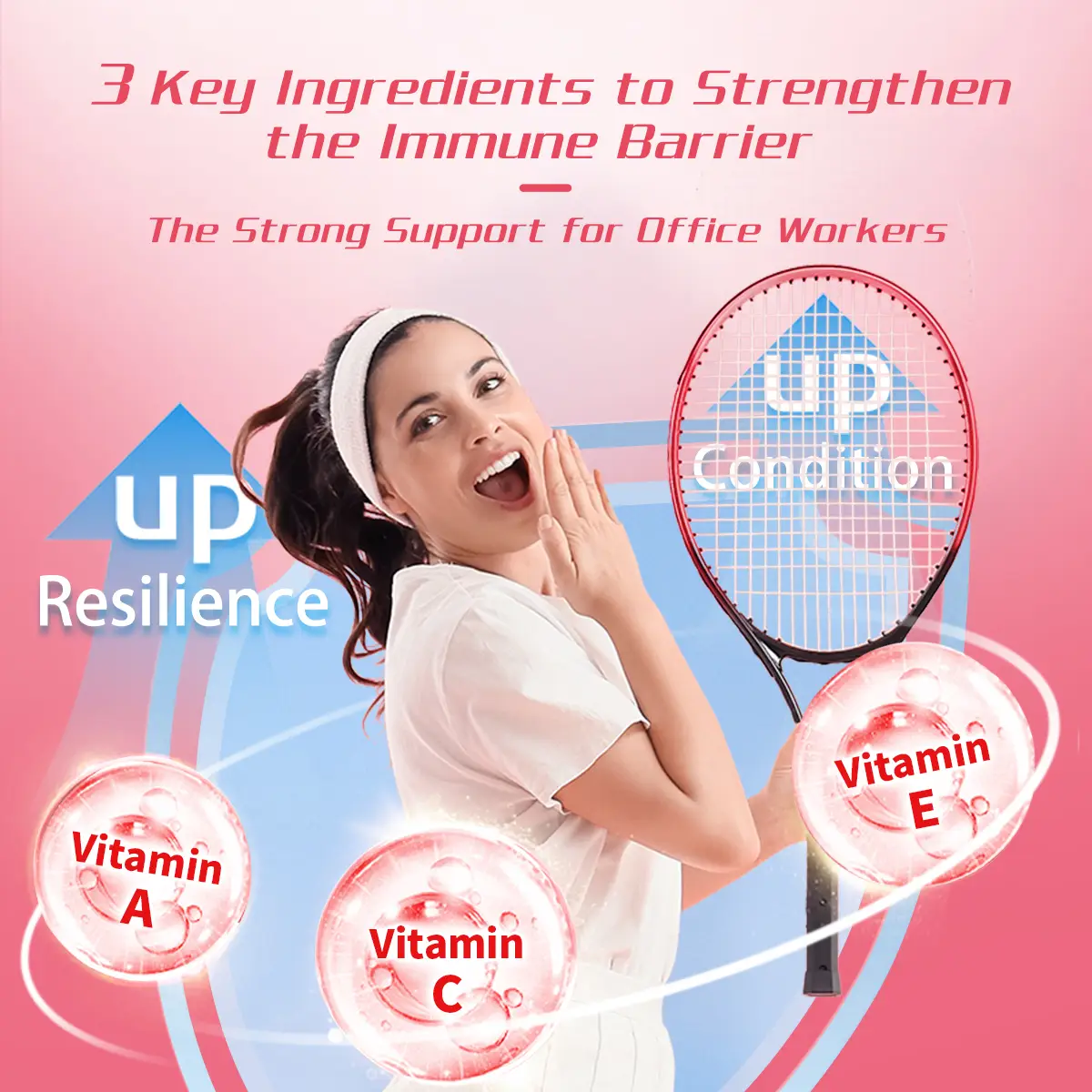 Up Resilience MoveFree 7-in-1 Glucosamine Chondroitin Multi-Vitamins Plus Calcium Complex for Women Anti-Aging Supplement 120 Pills Edible Fitness wit