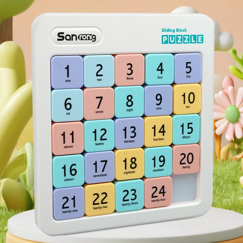 Digital Magnetic Slider Puzzle for Kids, Montessori Math Learning Toys for Toddlers, Educational Brain Challenge Games for Boys and Girls Ages 3 and Up