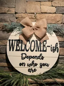 Welcome-ISH Door Sign