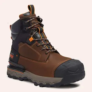 Timberland PRO Men's Boondock Ultralight Brown Waterproof Composite Round Toe Work Boots