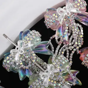 Mix Fancy Bows for Beadable Pens, Set of 4PCS, Perfect for Office Stationery & Writing Enthusiasts Gift beadable  pen  beads diy bead pen fancy  beads pen making bead accessory, Keychain accessories, beaded charm accessories