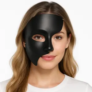 Phantom Black Half Face Mask Costume Accessory Phantom Black Half Face Mask Costume Accessory