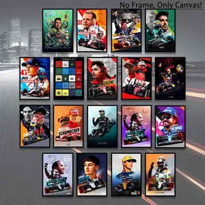 Racing Themed Canvas Painting without Frame, 1 Count Modern Wall Art Painting, Artistic Wall Decor for Home Living Room Bedroom Office School