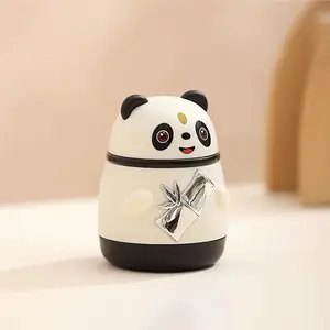 Classic Panda Cat Automatic Toothpick Box, Plastic Lid Toothpick Holder, Creative Cartoon Design, Trendy Toothpick Dispenser