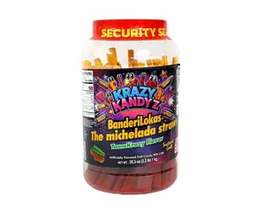 BanderiLokas Tamarindo Candy Straws 40ct & 50ct Sweet Spicy Chili Blend