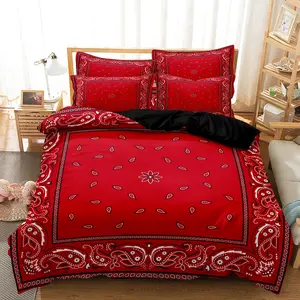 3pcs Set Fashion Vintage Paisley Bohemian Style Print Bedding Set, Soft And Breathable Duvet Cover, For Bedroom, Guest Room, Boho Bed Set (1*Duvet Cover + 2*Pillowcase, Without Core)