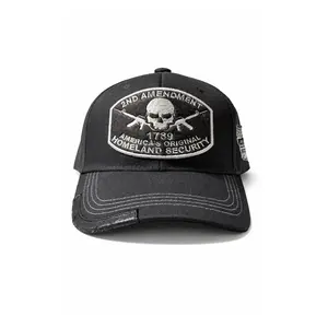 2nd Amendment Tactical Snapback Hat – Black “Homeland Security 1789” Cap