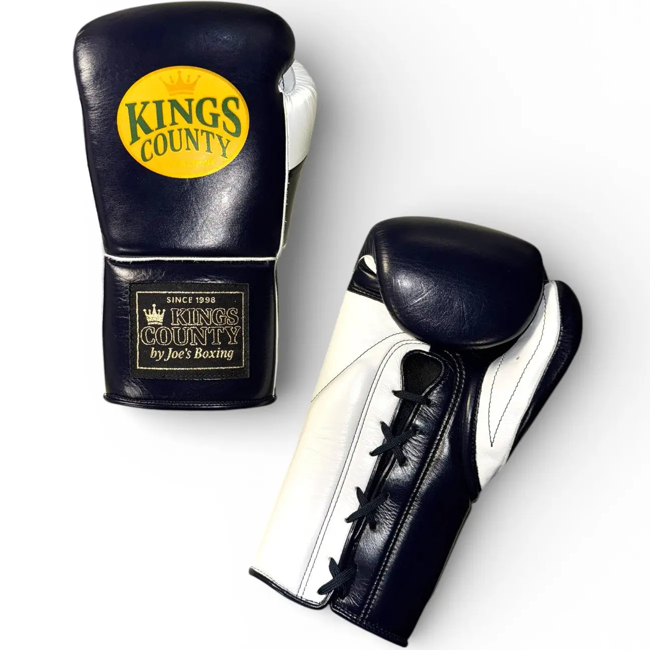 “Crown Heights” KINGS COUNTY EMPIRE BOXING GLOVES (Navy Blue) (16oz)